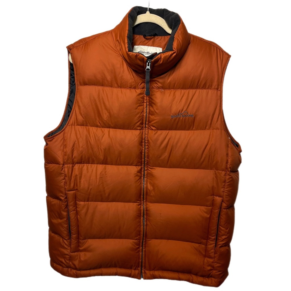Orange Eddie Bauer Puffer Vest